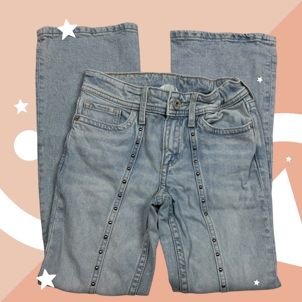 H&M Light Blue Kids Jeans with Stud Details